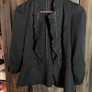 Maurices Black Ruffled Blazer